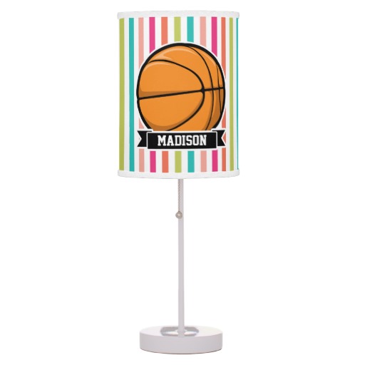 Colorful Stripes; Basketball Desk Lamps