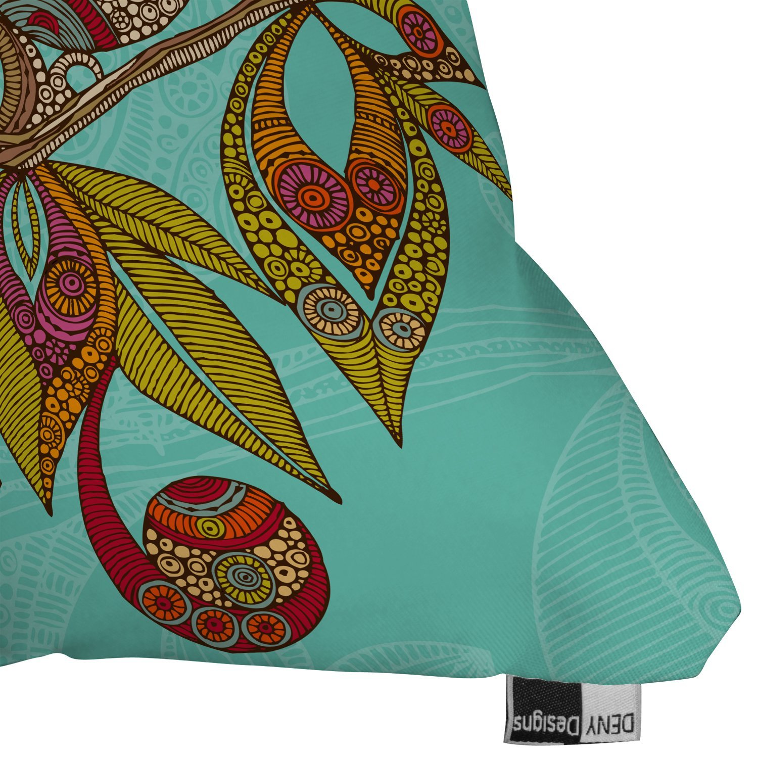 DENY Designs Valentina Ramos Hello Birds Outdoor Throw Pillow, 18 by 18-Inch